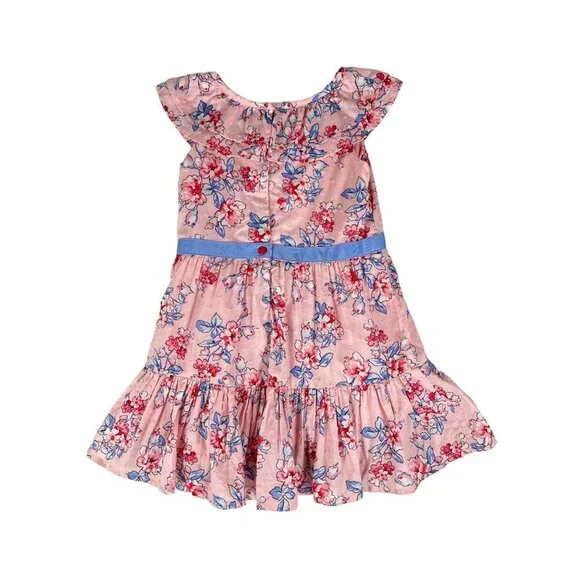 Janie & Jack Pink Floral Dress Size 2T - Picture 3 of 8